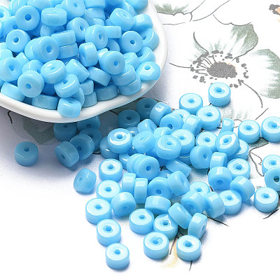 Opaque Colours Glass Seed Beads SEED-E001-P3x6mm-08-1