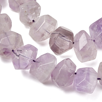 Natural Amethyst Nuggets Bead Strands G-P082-15-1