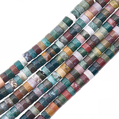 2 Strands Natural Indian Agate Beads Strands G-SC0003-79-1