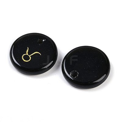 Natural Obsidian Pendants G-K359-04C-1