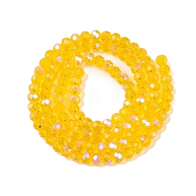 Electroplate Glass Beads Strands EGLA-A044-T4mm-L05-1