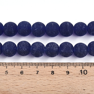 Transparent Glass Beads Strands X-GLAA-T032-T10mm-MD15-1