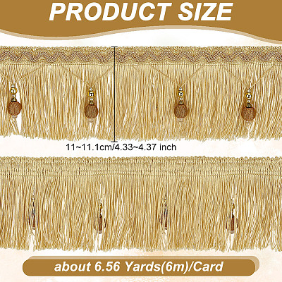 6M Polyester Tassel Lace Trim OCOR-OC0001-51C-1