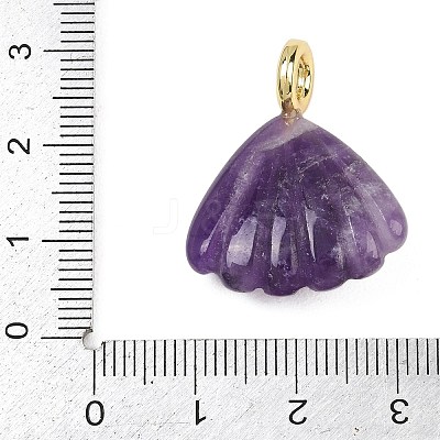 Natural Amethyst Carved Pendants G-G330-02G-01-1