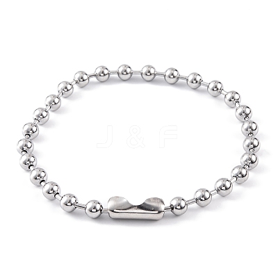 Non-Tarnish 304 Stainless Steel Ball Chain Necklaces for Women NJEW-G135-01A-P-1
