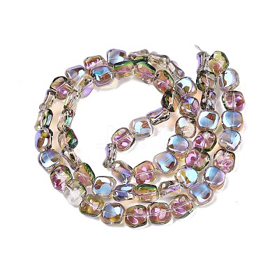 Electroplate Glass Beads Strands EGLA-N012-07S-1