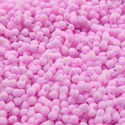 Macaron Color Opaque Frosted Glass Seed Beads SEED-K009-12B-05-1
