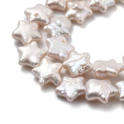 Natural Baroque Keshi Pearl Beads Strands PEAR-P064-04B-02A-1