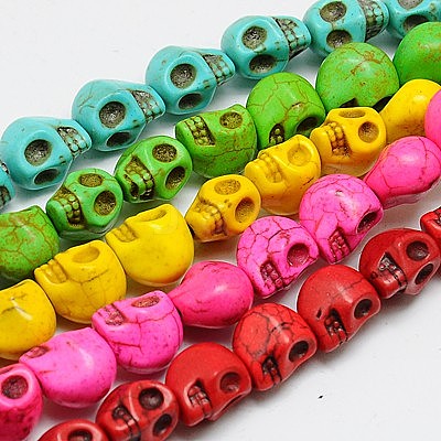 Synthetic Turquoise Beads Strands TURQ-G113-18x23mm-M-1