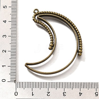 Alloy Open Back Bezel Pendants PALLOY-I223-04AB-1