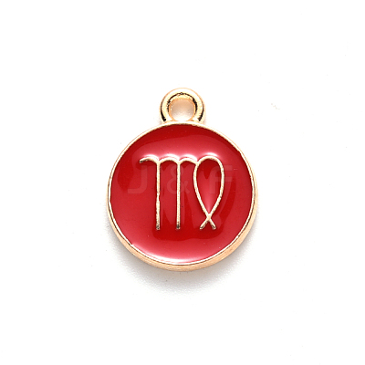 Alloy Enamel Pendants ENAM-S124-01A-07B-1