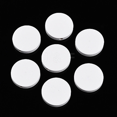 Painted Natural Wood Beads WOOD-WH0038-35B-02-1
