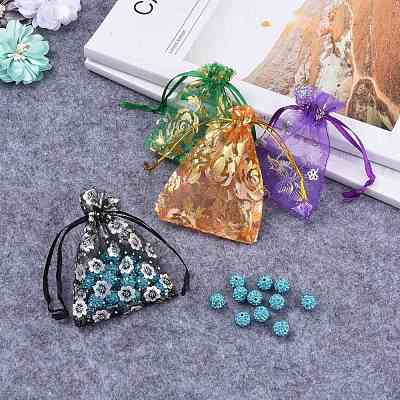 Printed Organza Bags OP-R024-7x9-M-1
