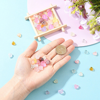 50Pcs 5 Styles Transparent Acrylic Beads TACR-YW0003-40-1