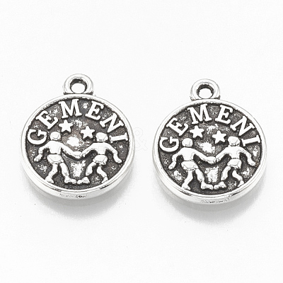 Tibetan Style Alloy Charms TIBE-Q084-05AS-LF-1