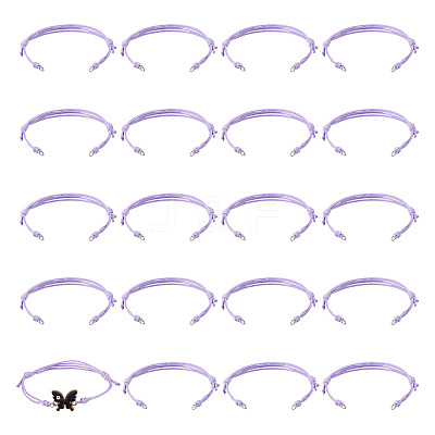 20Pcs Adjustable Korean Waxed Polyester Cord Bracelet Making BJEW-TAC0051-11-1