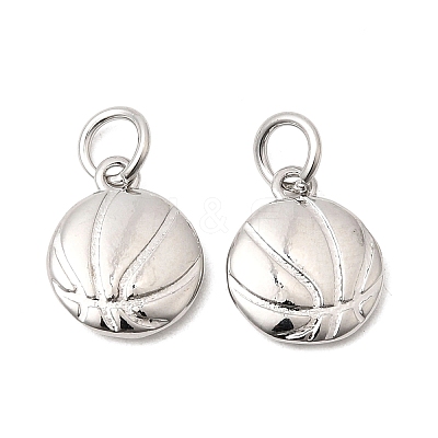Sports Brass Charms KK-A289-04D-P-1
