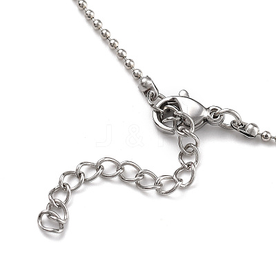 Brass Ball Chain Necklaces NJEW-JN02912-01-1