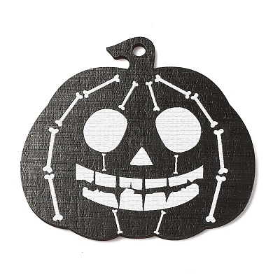 Halloween Printed Wooden Big Pendants LS-WOOD-I016-01F-1