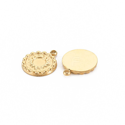 Ion Plating(IP) 304 Stainless Steel Pendant Enamel Settings STAS-N097-165LG-1