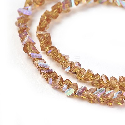 Electroplate Glass Bead Strands GLAA-F092-A05-1