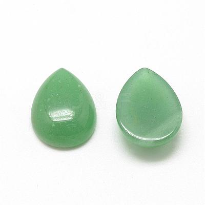 Natural Green Aventurine Cabochons G-R417-10x14-43-1