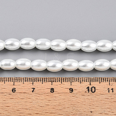 Baking Paint Pearlized Glass Pearl Bead Strands HY-T002-01A-01-1