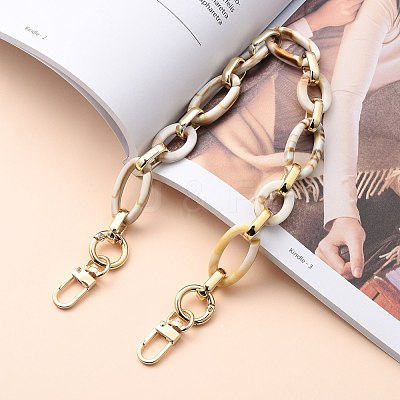 Imitation Gemstone Style Acrylic Bag Handles AJEW-BA00013-1