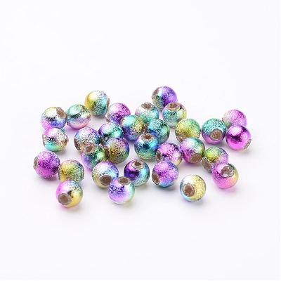 Spray Painted Acrylic Beads PB25P9282-1