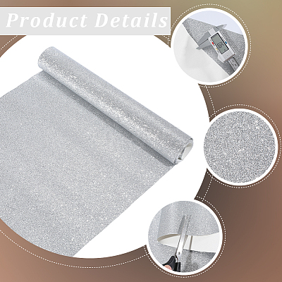 Glitter PVC Leather Fabric DIY-WH20011-59C-1