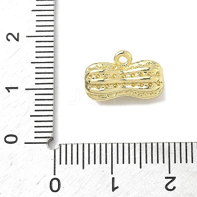 Brass Micro Pave Clear Cubic Zirconia Pendants KK-I476-03G-1