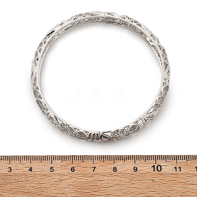 Brass Bangles for Women BJEW-D313-03P-1