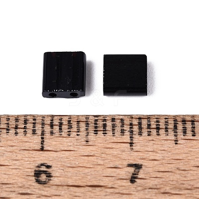 2-Hole Opaque Glass Seed Beads SEED-S023-08E-1