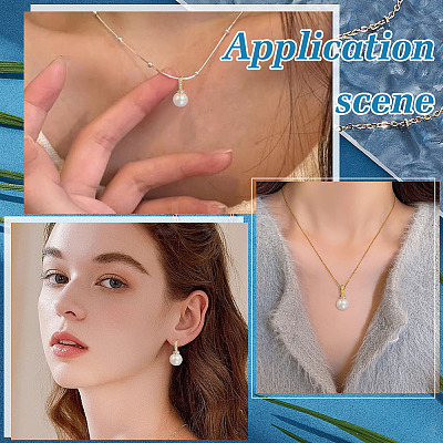 2Pcs 925 Sterling Silver with Crystal Rhinestone Pendant Bails STER-ME0001-24G-1