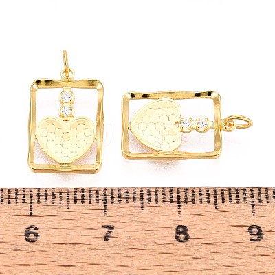 925 Sterling Silver Micro Pave Clear Cubic Zirconia Pendants STER-T008-53G-1