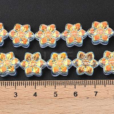 Electroplate Glass Beads Strands EGLA-P069-02A-AB01-1
