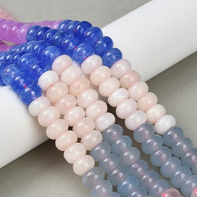 Gradient Color Natural White Jade Beads Strands G-NH0053-A02-01-1
