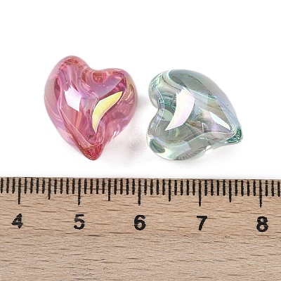 UV Plating Transparent Acrylic Beads MACR-C036-10-1