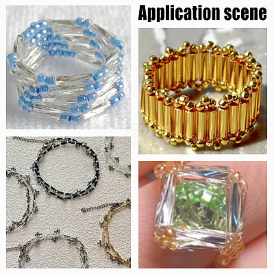 120G 12 Styles Glass Twisted Bugle Beads SEED-HY0001-23-1