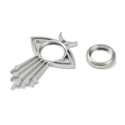 304 Stainless Stee Locket Big Pendants STAS-S132-12P-01-1