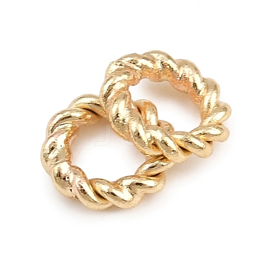 Brass Soldered Closed Jump Rings KK-K253-15C-03G-1