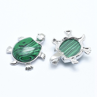Synthetic Malachite Pendant G-G759-B12-1