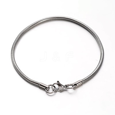 Tarnish Resistant 304 Stainless Steel Snake Chains Bracelets BJEW-O091-06P-1