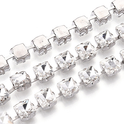 Iron Rhinestone Cup Chains CH-T006-07A-1