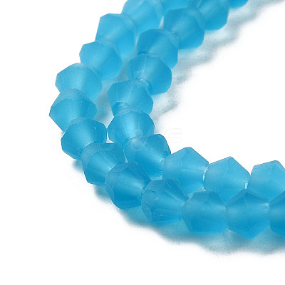 Imitate Austrian Crystal Frosted Glass Beads Strands EGLA-A039-T3mm-MD19-1