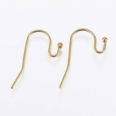 Ion Plating(IP) 304 Stainless Steel Earring Hooks X-STAS-E145-09G-1