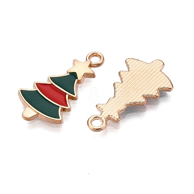 Christmas Theme Alloy Enamel Pendants ENAM-T020-10J-1