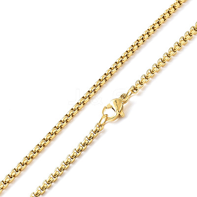 Ion Plating(IP) 304 Stainless Steel Infinity with Tassel Pendant Necklace with Box Chains for Women NJEW-B087-05G-1