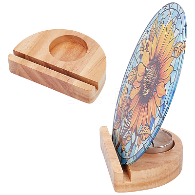 Wood Candle Holder DIY-WH0699-09B-1