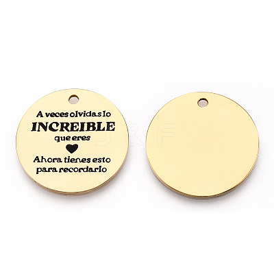 201 Stainless Steel Pendants LS-STAS-T064-37G-5-1